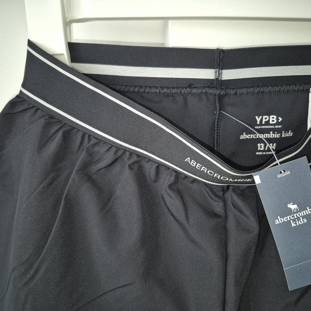 Abercrombie Kids Black Athletic Shorts